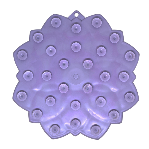 Mandala Softie eTray Shallow Slow Feeder Dog Bowl with Suction Cups