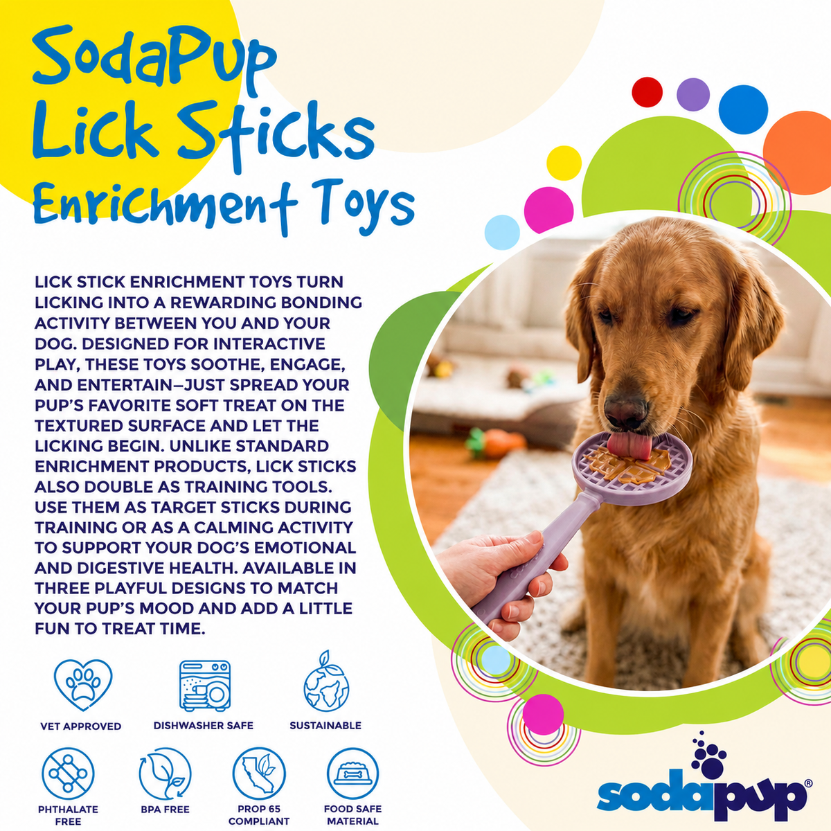 eStick Hand-Held Dog Enrichment Lick Stick