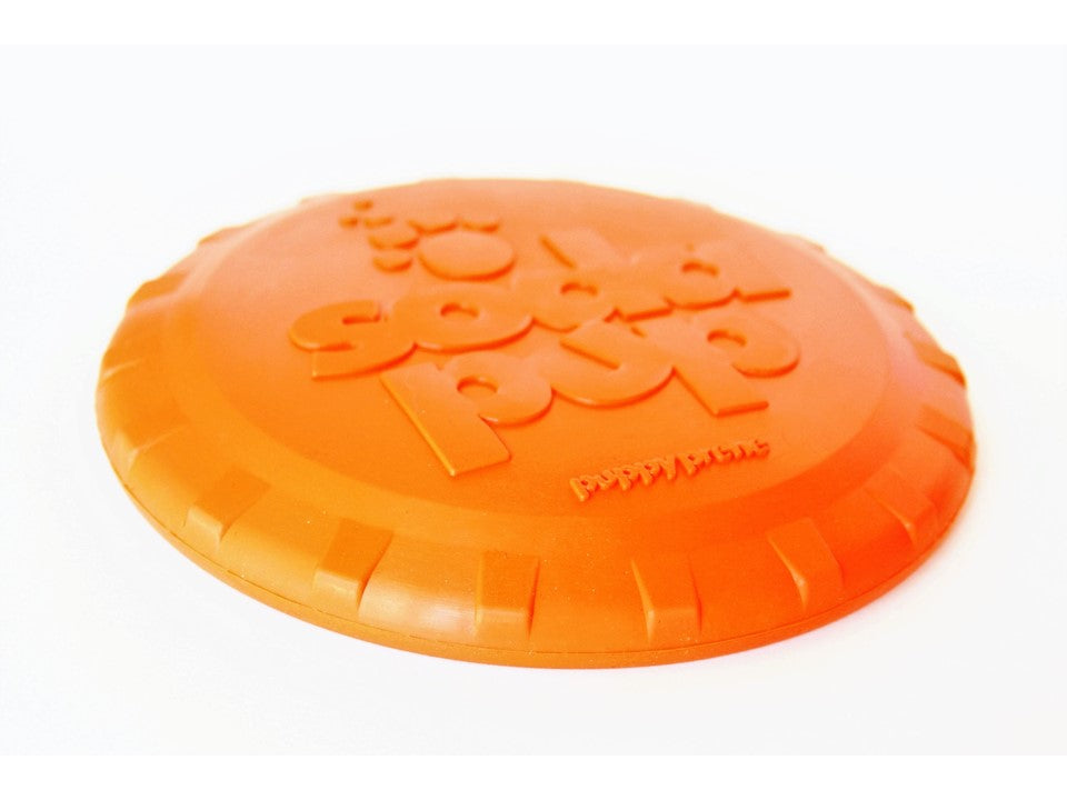Bottle Top Flyer Rubber Frisbee for Dogs