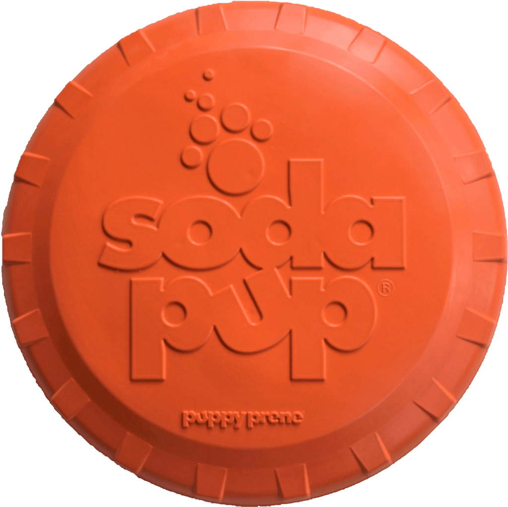 Bottle Top Flyer Rubber Frisbee for Dogs
