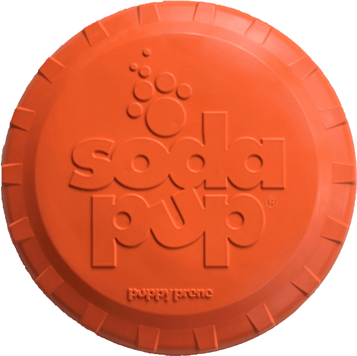 Bottle Top Flyer Rubber Frisbee for Dogs